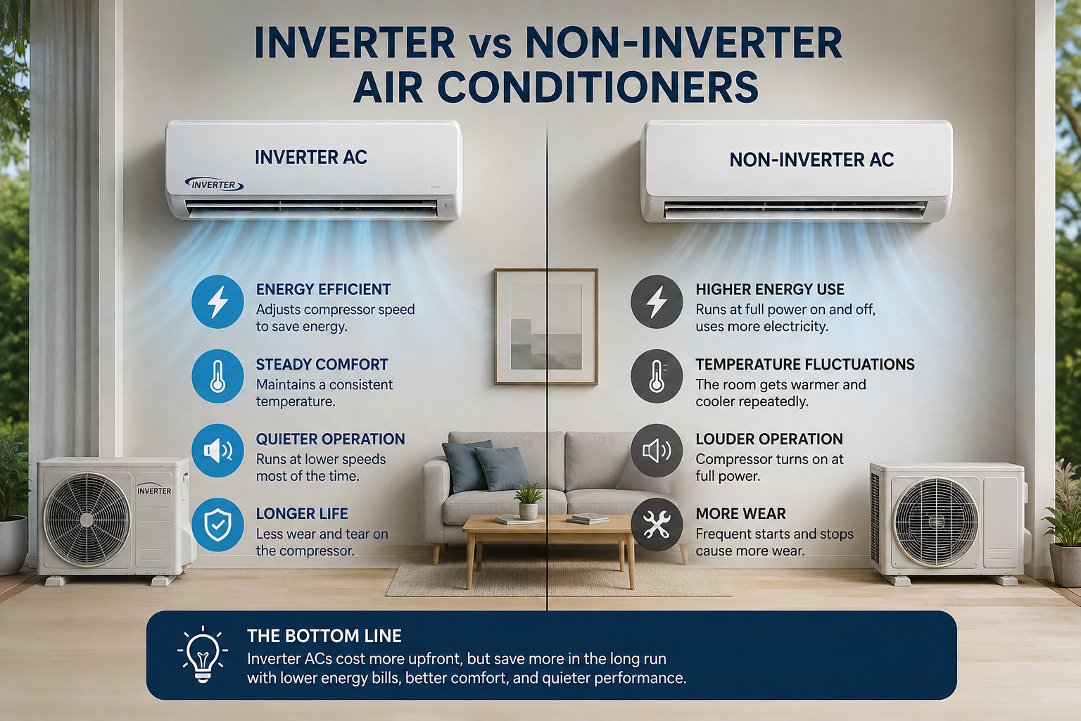 Inverter vs Non-Inverter Air Conditioning: What’s the Difference?